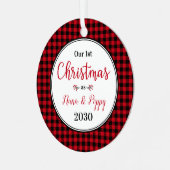 Foto van 1 Kerstmis Nana Poppy Metalen Ornament (Voorkant links)