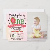 Foto van 1 op een melon kaart (Voorkant)