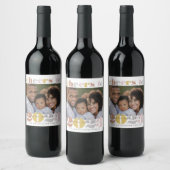 Foto van 2023: New Year Holiday Wijn Etiket (Flessen)