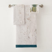 Foto van 2 ananassen op een strand bad handdoek (Insitu)