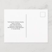 Foto van 2 ananassen op een strand Hartelijk dank Briefkaart (Achterkant)