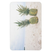 Foto van 2 ananassen op een strand magneet (Verticaal)