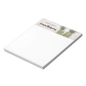 Foto van 2 ananassen op een strand notitieblok (Linkerzijde)