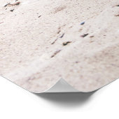 Foto van 2 ananassen op een strand poster (Hoek)