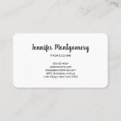 Foto van 2 ananassen op een strand visitekaartje (Achterkant)