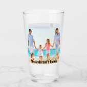 Foto van 2 families aanpassen | Aangepaste tekst a Glas (Voorkant)