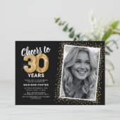 Foto van 30 jaar 30e verjaardag kaart (Staand voorkant)