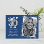 Foto van 30 jaar 30e verjaardag kaart (Staand voorkant)