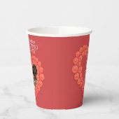 Foto van 35e Coral Wedding-trouwdag Papieren Bekers (Links)