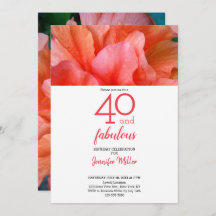 Foto van 40 en Fabulous Tropical Flower Birthday