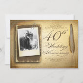 Foto van 40e trouwdag uitnodigingen (Voorkant)