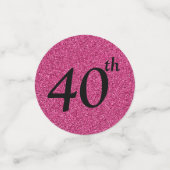 Foto van 40e verjaardag confetti (Kleine voorkant)