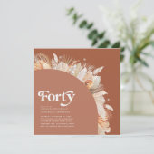 Foto van 40e verjaardag met foto's van pampas grac (Staand voorkant)