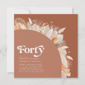 Foto van 40e verjaardag met foto's van pampas grac (Voorkant)