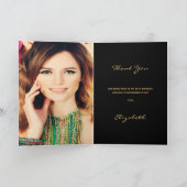 Foto van 40e verjaardag met vuurwapens zwart bedan kaart (Binnen)