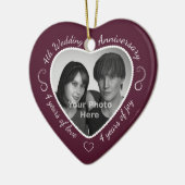 Foto van 4th Wedding Jubileum Keramisch Ornament (Links)