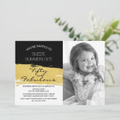 Foto van 50 en Fabulous Birthday Kaart (Staand voorkant)