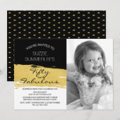 Foto van 50 en Fabulous Birthday Kaart (Voorkant / Achterkant)