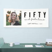 Foto van 50 en Fabulous Birthday Party - banner (Beurs)