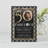 Foto van 50 en Fabulous Black Gold Diamonds Kaart (Staand voorkant)