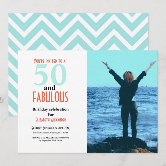 Foto van 50 en geweldige 50e verjaardag (Voorkant / Achterkant)
