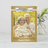 Foto van 50-jarig huwelijksjubileum kaart (Staand voorkant)