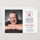 Foto van 50e verjaardag van de geboorte kaart (Voorkant)
