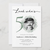 Foto van 50e verjaardag van de geboorte kaart (Voorkant)