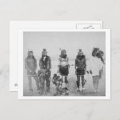 Foto van 5 Grass Dance Indian Warriors Briefkaart (Voorkant / Achterkant)
