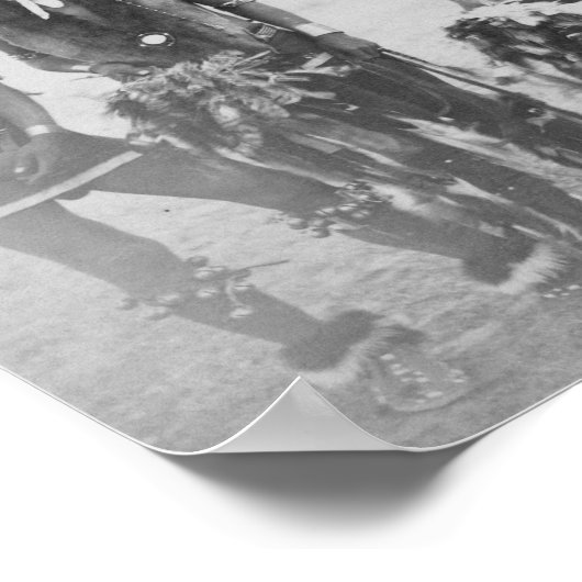 Foto van 5 Grass Dance Indian Warriors Poster (Hoek)