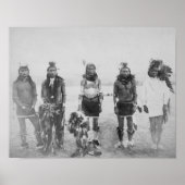 Foto van 5 Grass Dance Indian Warriors Poster (Voorkant)