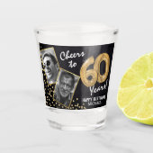Foto van 60e verjaardag 2 shot glas (Voorkant)