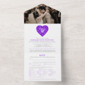 Foto van 6-jarig jubileum van Amethyst All In One Uitnodiging (Binnen)