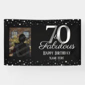 Foto van 70 en Fabulous Birthday Confetti Spandoek (Horizontaal)