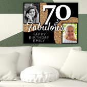 Foto van 70 jaar en Fabulous Gold Glitter 2: geboo Poster