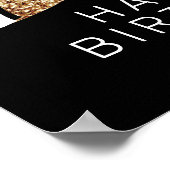 Foto van 70 jaar en Fabulous Gold Glitter 2: geboo Poster (Hoek)