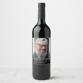 Foto van 70e verpartij met proost wijn etiket (Voorkant)