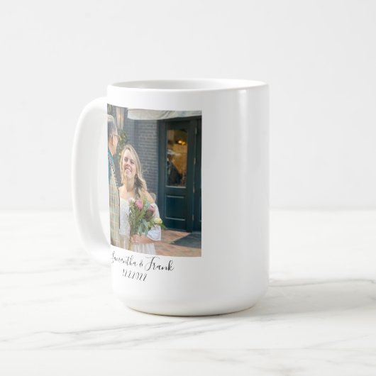 Foto van aangepast Verloving voor bruiloft Koffiemok (Voorkant links)