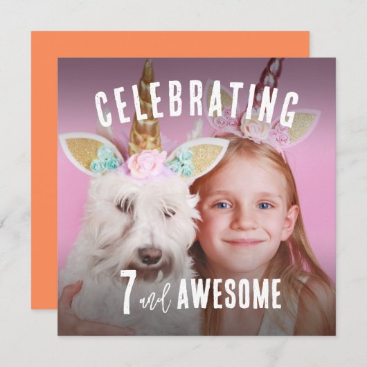 Foto van Aangepaste verjaardag Kaart (Voorkant / Achterkant)