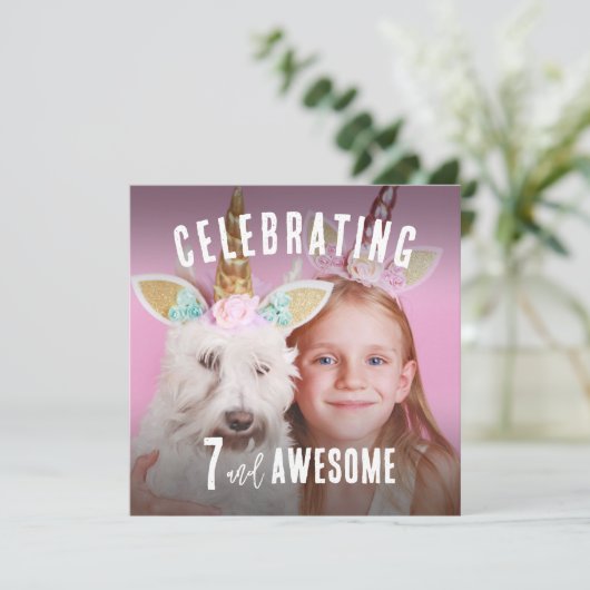 Foto van Aangepaste verjaardag Kaart (Staand voorkant)