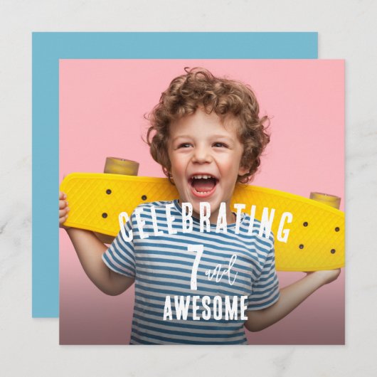 Foto van Aangepaste verjaardag Kaart (Voorkant / Achterkant)