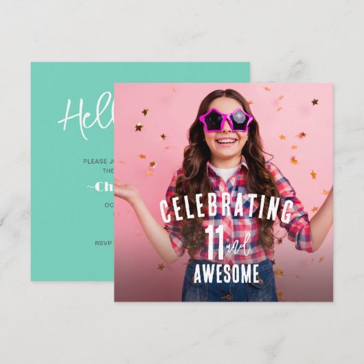 Foto van Aangepaste verjaardag Kaart (Voorkant / Achterkant)