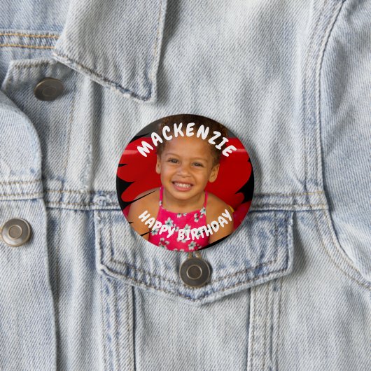 Foto van Aangepaste verjaardag Ronde Button 7,6 Cm (In situ)