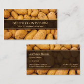 Foto van aardappelen - Boerderij van aardappelen - Visitekaartje (Voorkant / Achterkant)