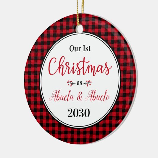 Foto van Abuela Abuelo Keramisch Ornament (Links)