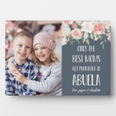 Foto van Abuela Grandmoeder Moederdag Fotoplaat (voorkant)