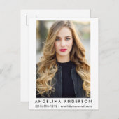 Foto van Actor Model Briefkaart (Voorkant / Achterkant)