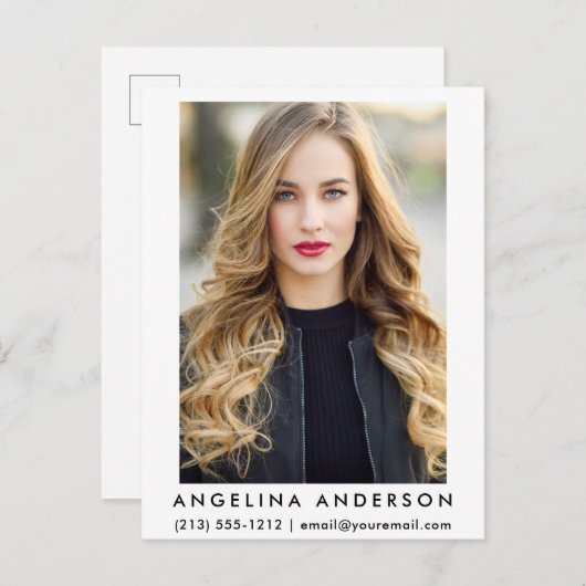 Foto van Actor Model Briefkaart (Voorkant / Achterkant)