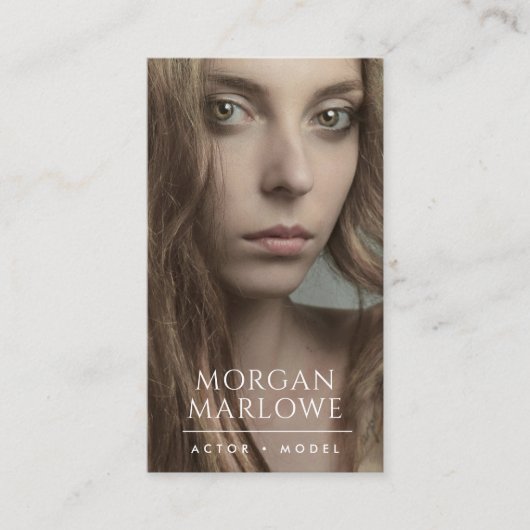 Foto van Actor Model Visitekaartje (Voorkant)