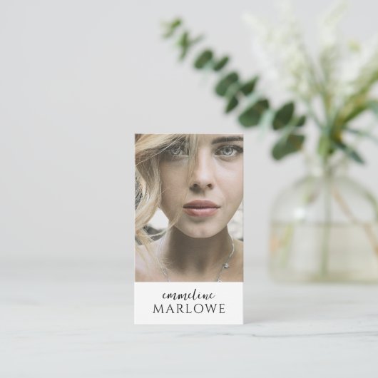 Foto van Actor Model Visitekaartje (Staand voorkant)